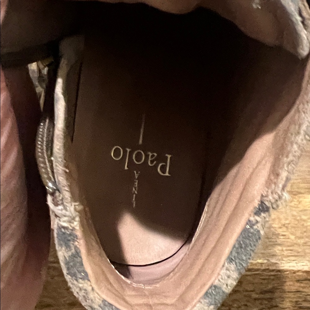 L. Paolo Leopard Print Wedge Sneakers - Picture 11 of 11